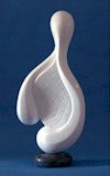 anhydrite sculpture - rain