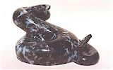 anhydrite sculpture - rattlesnake